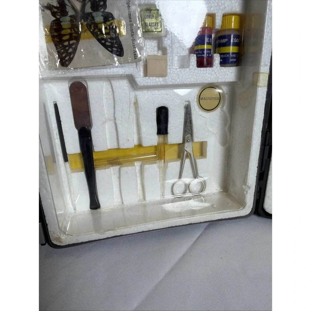 Vintage Sears 40-1200X Power Zoom Microscope Set w/ Box And Accessories